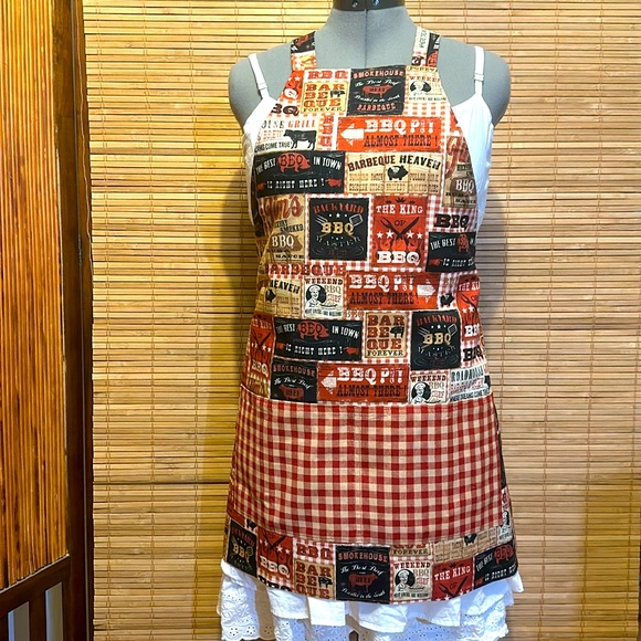 Hand Crafted Other - Apron, Reversible, Double-sided with Pockets